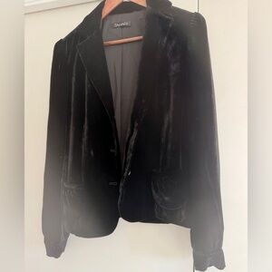 Tahari Black Velvet Women's Blazer
